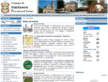 Tablet Screenshot of comune.buriasco.to.it